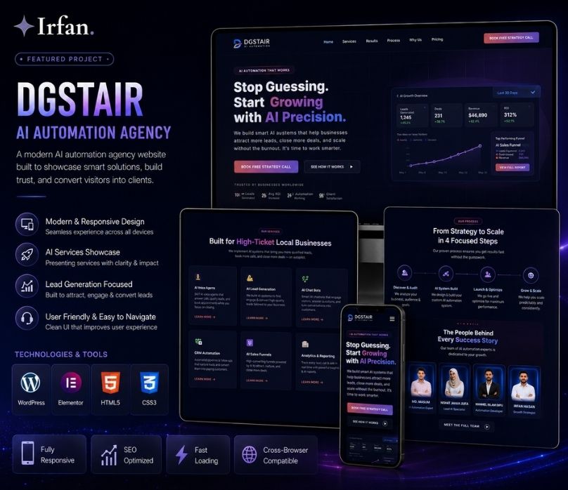 DGSTAIR Marketing Agency Website