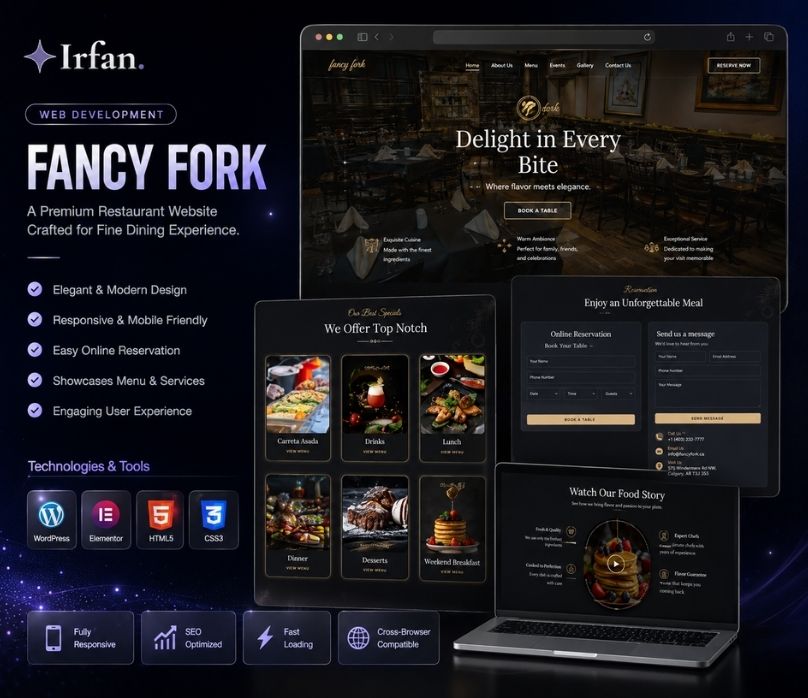 Fancy Fork Café & Bistro Website